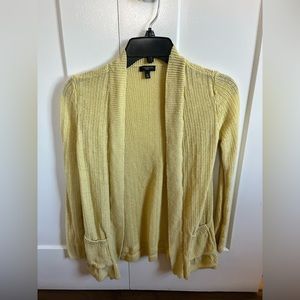 Talbots yellow cardigan